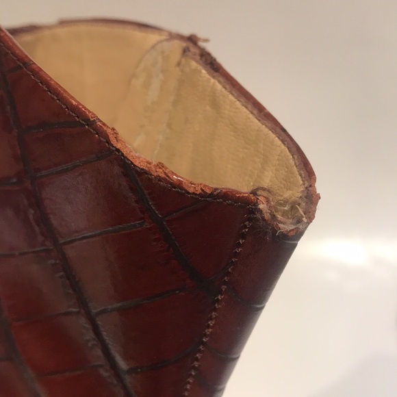 Leather Croco boots - Picture 10 of 10